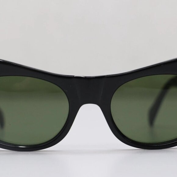 Gucci [GG0870S 001] Men's Black /Green Oval Sunglasses - Picture 3 of 14